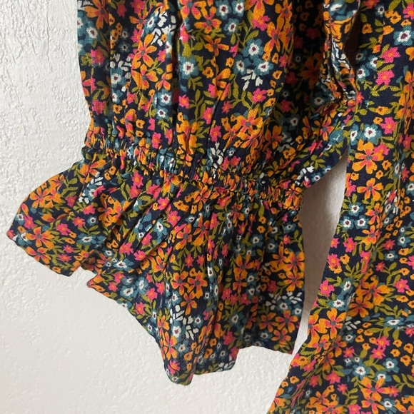 NWT Free People I Found You Womens Floral Button Front Blouse - Picture 8 of 11